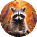 Деревянный пазл «Енот» коллекции «Мир животных» / 30х30см, 216 деталей