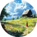 Деревянный пазл "Деревенская тропинка", 30см, 220 деталей