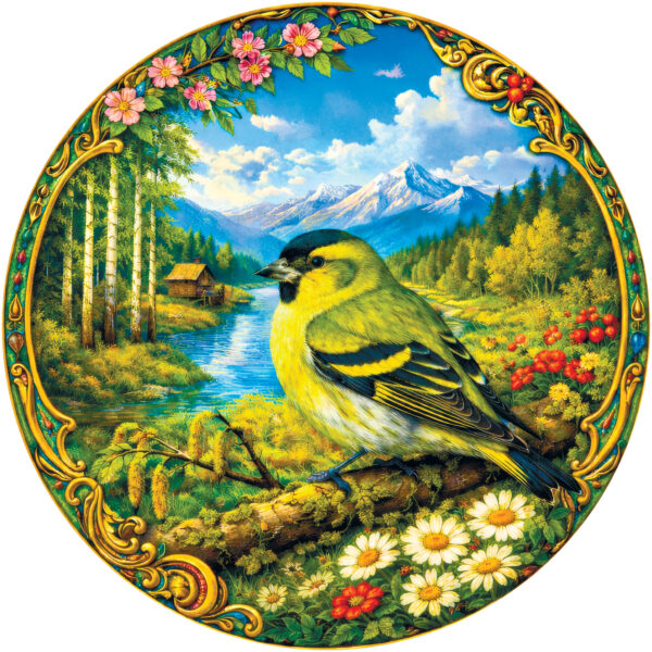 Деревянный пазл "Чижик", 30х30см, 223 детали