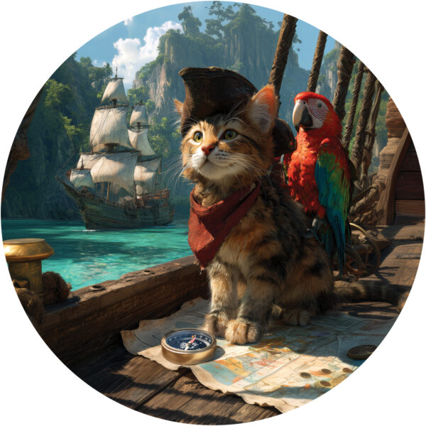 Деревянный пазл коллекции «Мир кошек» / 30х30см, 200 деталей / Артикул CT058