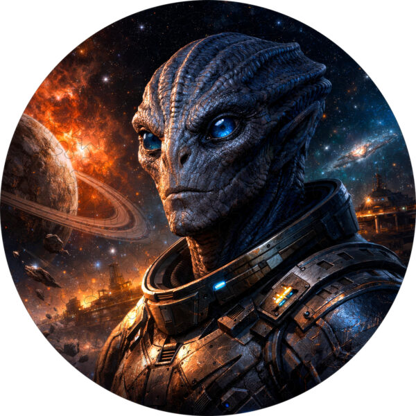 Деревянный пазл «Галактический воин» / 30х30см, 195 деталей