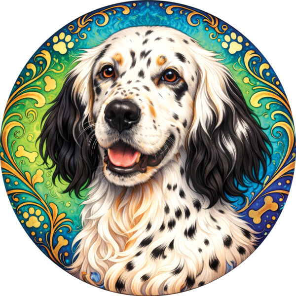 Деревянный пазл Английский сеттер, Мир собак / 30х30см