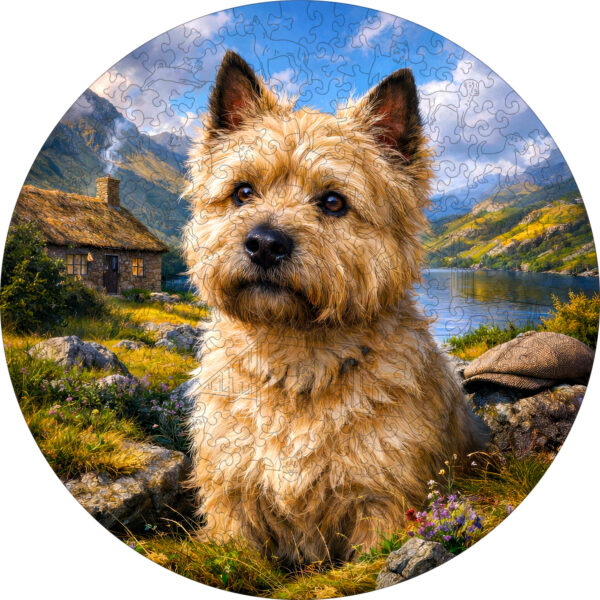 Деревянный пазл Керн-терьер, Мир собак / 30х30см