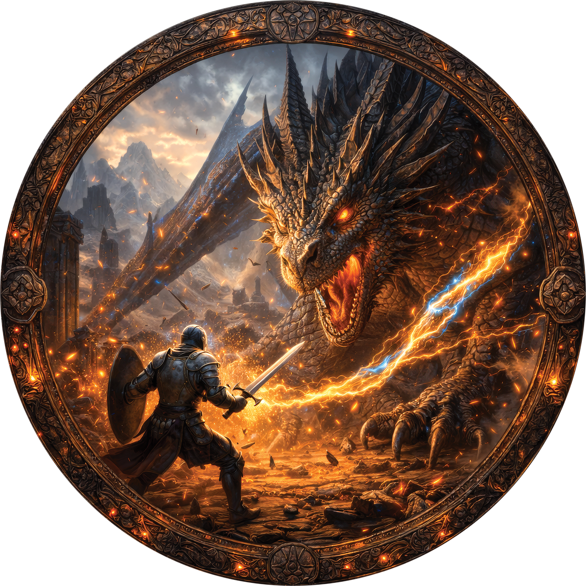 Деревянный пазл коллекции «Мир легенд» / 30х30см, 204 деталей / Артикул LGN029