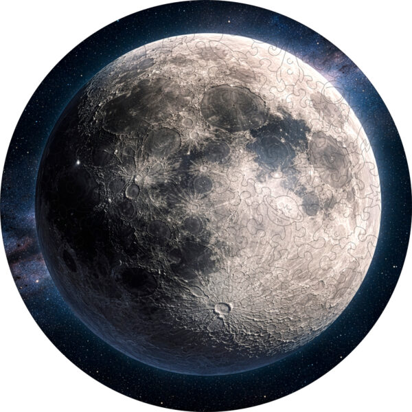 Деревянный пазл «Луна» / 30х30см, 195 деталей