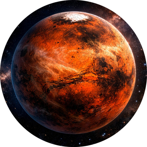 Деревянный пазл «Марс» / 30х30см, 195 деталей