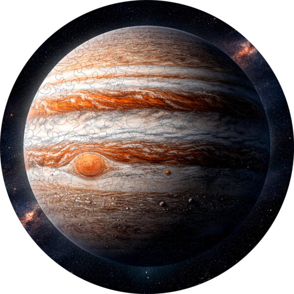 Деревянный пазл «Юпитер» / 30х30см, 195 деталей