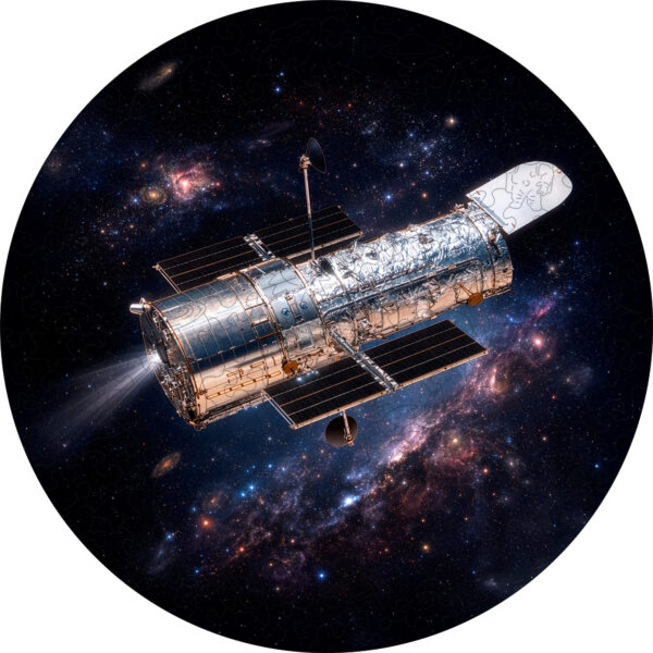 Деревянный пазл «Телескоп Хаббл» / 30х30см, 195 деталей