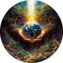 Деревянный пазл "Хранитель планеты" коллекции «Мир легенд» / 30х30см, 204 деталей