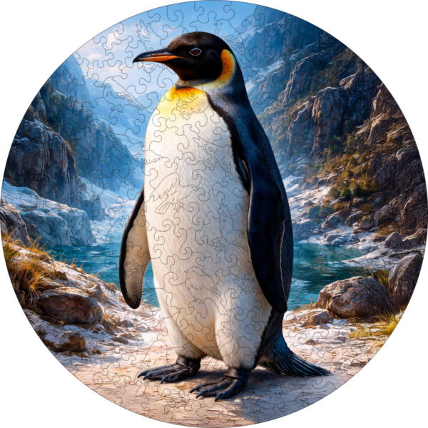 Деревянный пазл "Императорский пингвин", 30х30см, 223 детали
